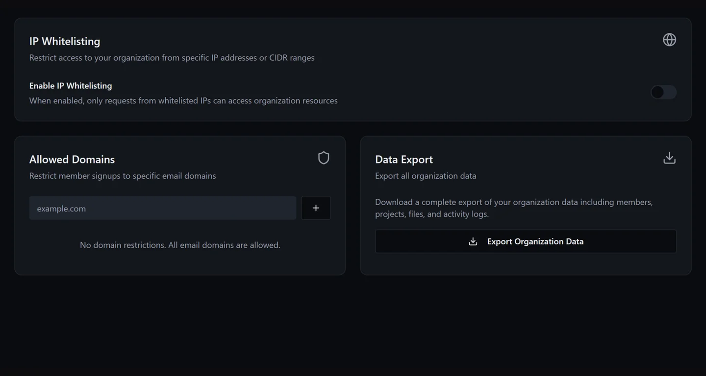 Enterprise-grade security and access control.